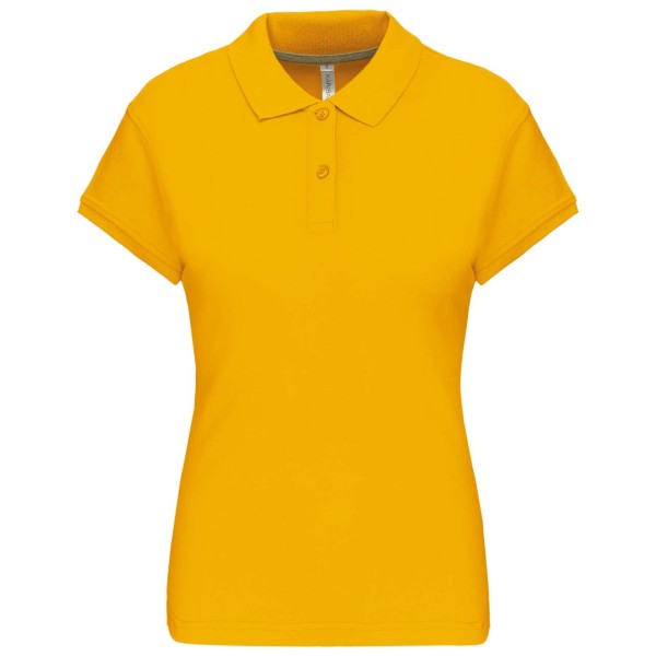 LADIES' SHORT-SLEEVED POLO SHIRT Sárga 