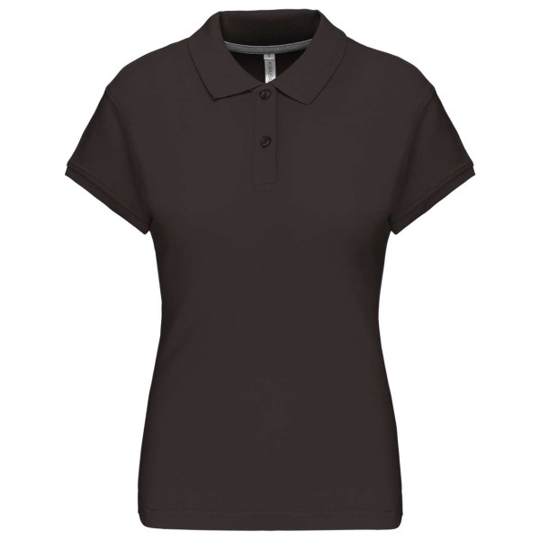 LADIES' SHORT-SLEEVED POLO SHIRT Szürke 