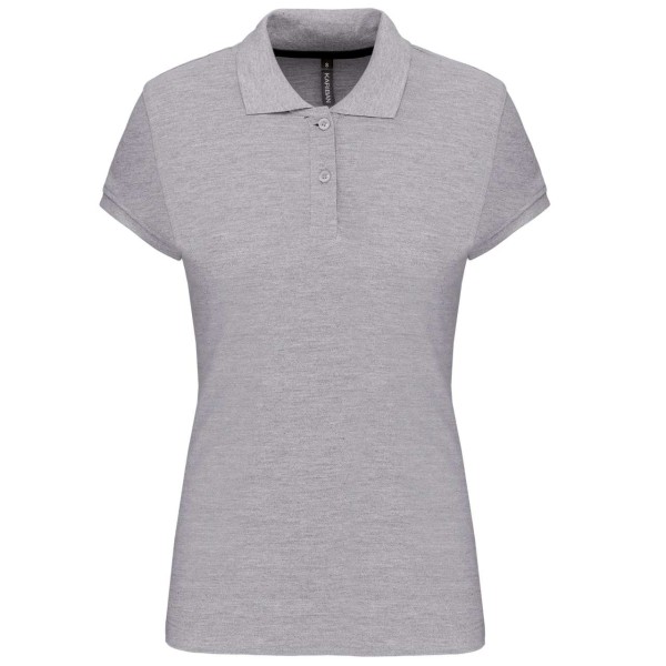 LADIES' SHORT-SLEEVED POLO SHIRT Szürke 