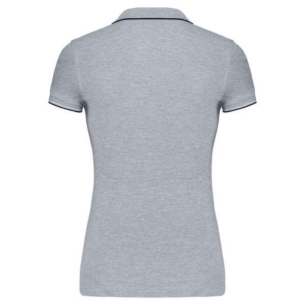 LADIES' SHORT-SLEEVED POLO SHIRT Szürke 