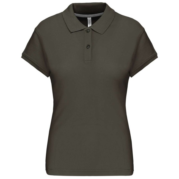 LADIES' SHORT-SLEEVED POLO SHIRT Zöld 