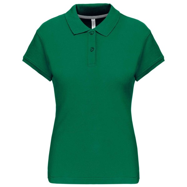 LADIES' SHORT-SLEEVED POLO SHIRT Zöld 