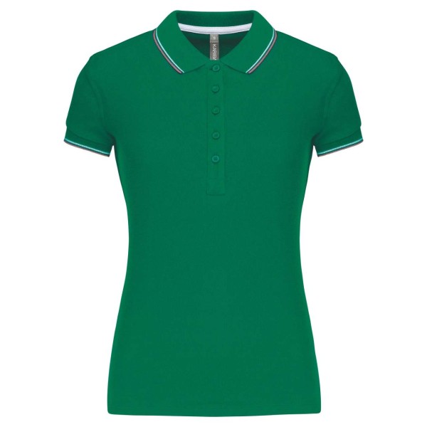 LADIES' SHORT-SLEEVED POLO SHIRT Zöld 