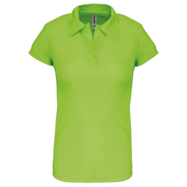 LADIES' SHORT-SLEEVED POLO SHIRT Zöld 