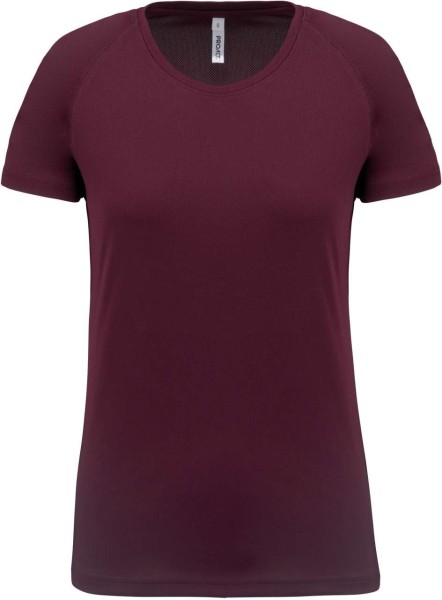 LADIES' SHORT-SLEEVED SPORTS T-SHIRT Piros 