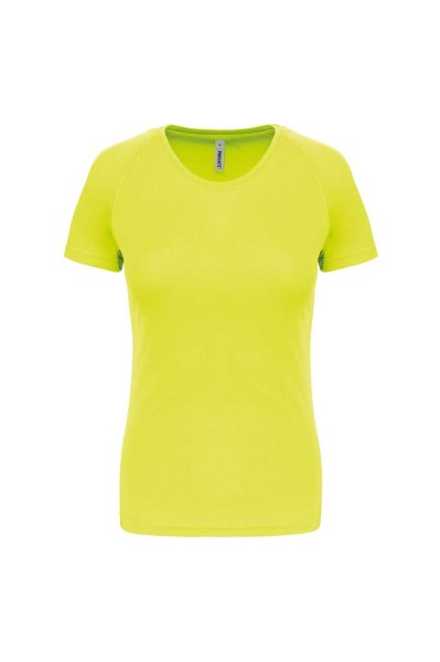 LADIES' SHORT-SLEEVED SPORTS T-SHIRT Sárga 