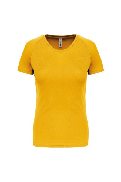 LADIES' SHORT-SLEEVED SPORTS T-SHIRT Sárga 