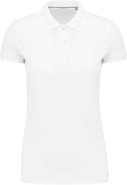 LADIES' SUPIMA® SHORT SLEEVE POLO SHIRT Fehér 