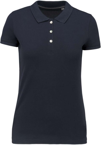 LADIES' SUPIMA® SHORT SLEEVE POLO SHIRT Kék 