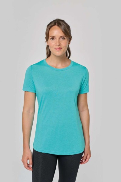 LADIES' TRIBLEND ROUND NECK SPORTS T-SHIRT Kék 