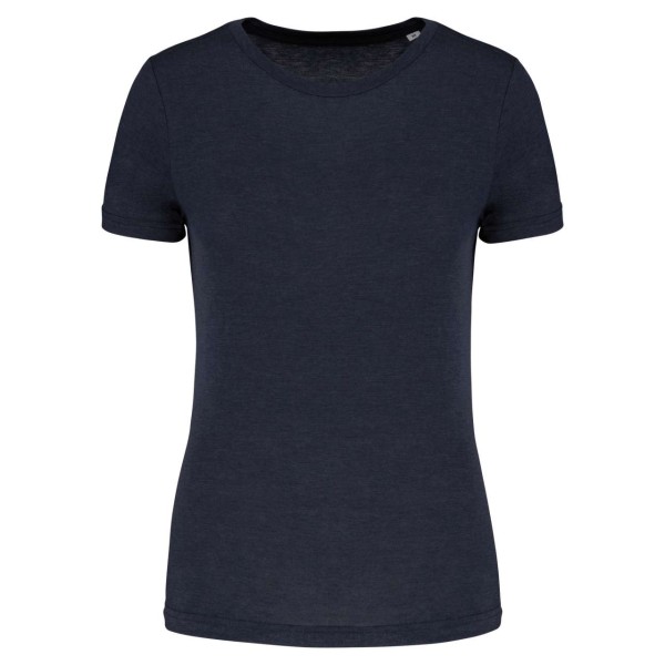 LADIES' TRIBLEND ROUND NECK SPORTS T-SHIRT Kék 