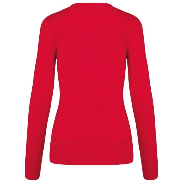 LADIES' V-NECK JUMPER Piros 