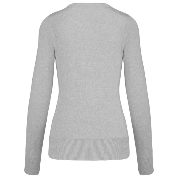 LADIES' V-NECK JUMPER Szürke 