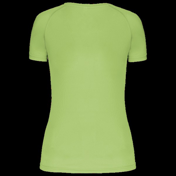 LADIES’ V-NECK SHORT SLEEVE SPORTS T-SHIRT Zöld 
