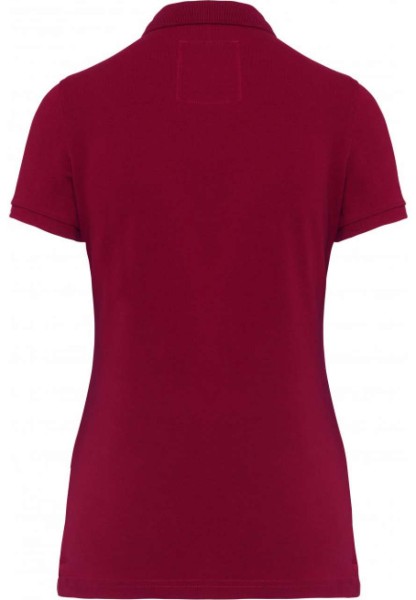 LADIES' VINTAGE SHORT SLEEVE POLO SHIRT Piros 
