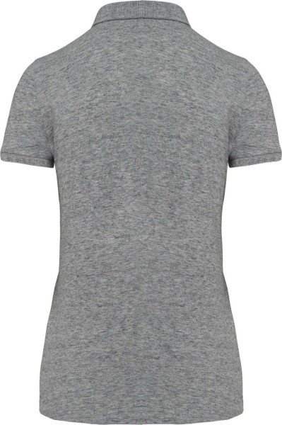 LADIES' VINTAGE SHORT SLEEVE POLO SHIRT Szürke 
