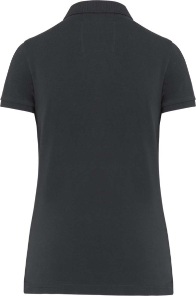 LADIES' VINTAGE SHORT SLEEVE POLO SHIRT Szürke 