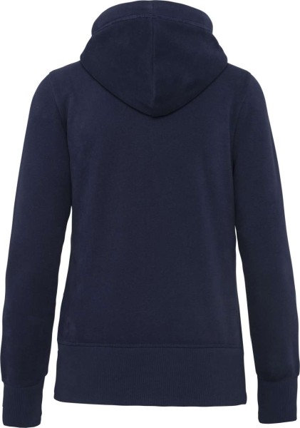 LADIES' VINTAGE ZIPPED HOODED SWEATSHIRT Kék 