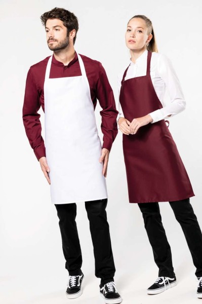 LIGHTWEIGHT POLYCOTTON APRON Fekete 