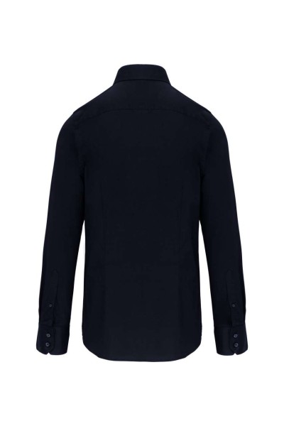 LONG-SLEEVED COTTON/ELASTANE SHIRT Kék 