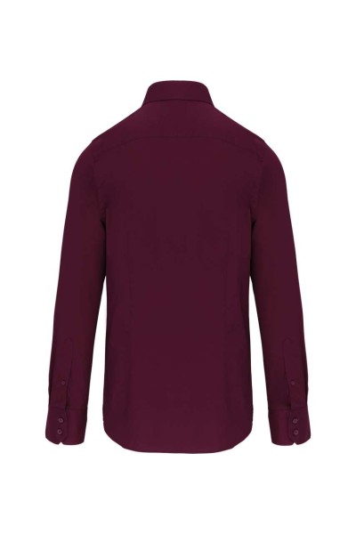 LONG-SLEEVED COTTON/ELASTANE SHIRT Piros 