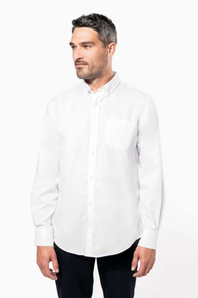 LONG-SLEEVED NON-IRON SHIRT Kék 