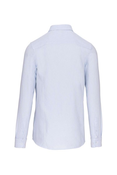 LONG-SLEEVED WASHED OXFORD COTTON SHIRT Fehér 