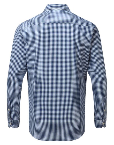 'MAXTON' CHECK MEN'S LONG SLEEVE SHIRT Kék 