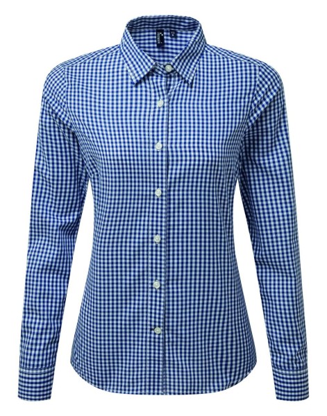'MAXTON' CHECK WOMEN'S LONG SLEEVE SHIRT Kék 