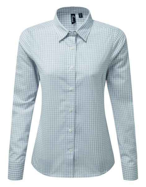 'MAXTON' CHECK WOMEN'S LONG SLEEVE SHIRT Szürke 