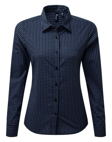 'MAXTON' CHECK WOMEN'S LONG SLEEVE SHIRT Szürke 