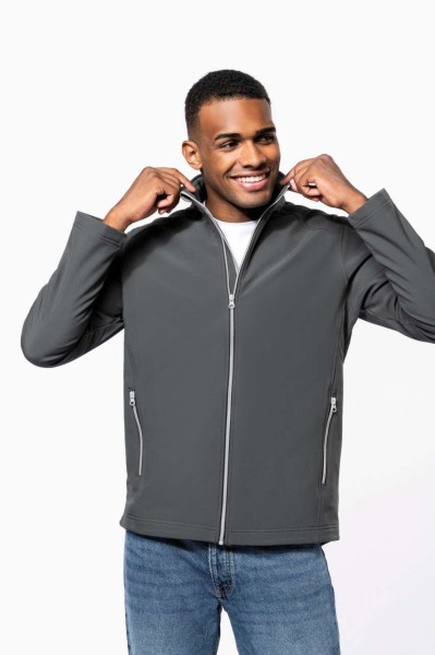 MEN’S 2-LAYER SOFTSHELL JACKET Kék 