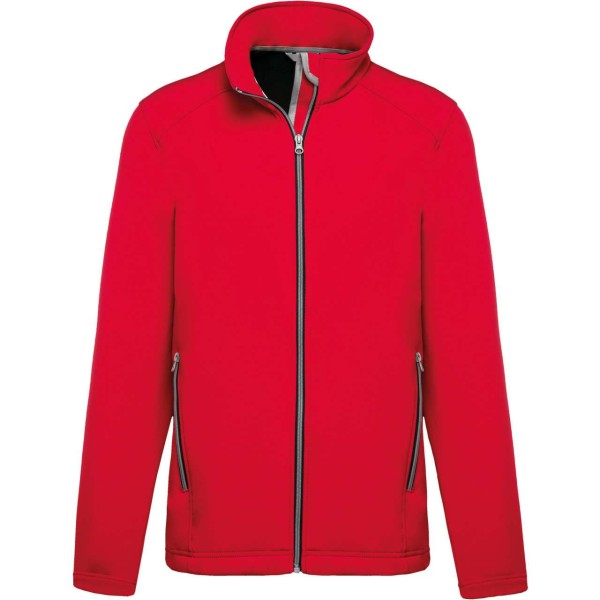 MEN’S 2-LAYER SOFTSHELL JACKET Piros 