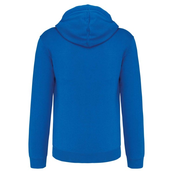 MEN'S CONTRAST HOODED FULL ZIP SWEATSHIRT Kék 