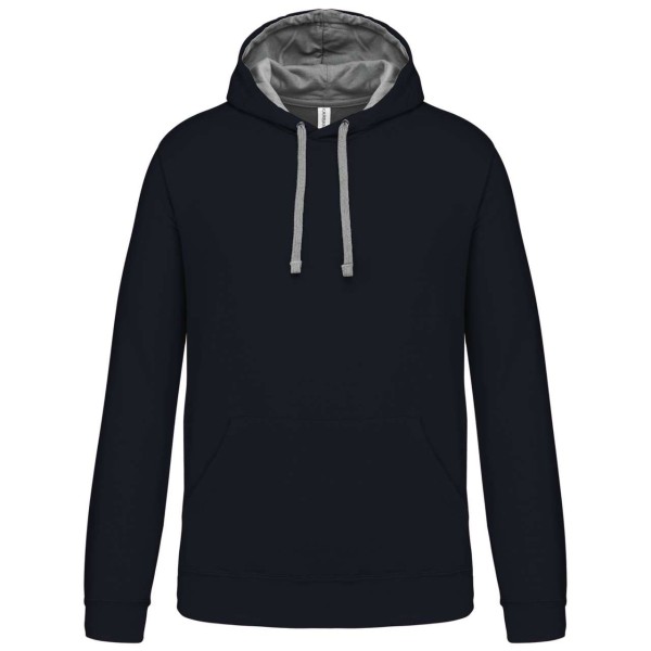 MEN'S CONTRAST HOODED SWEATSHIRT Kék 