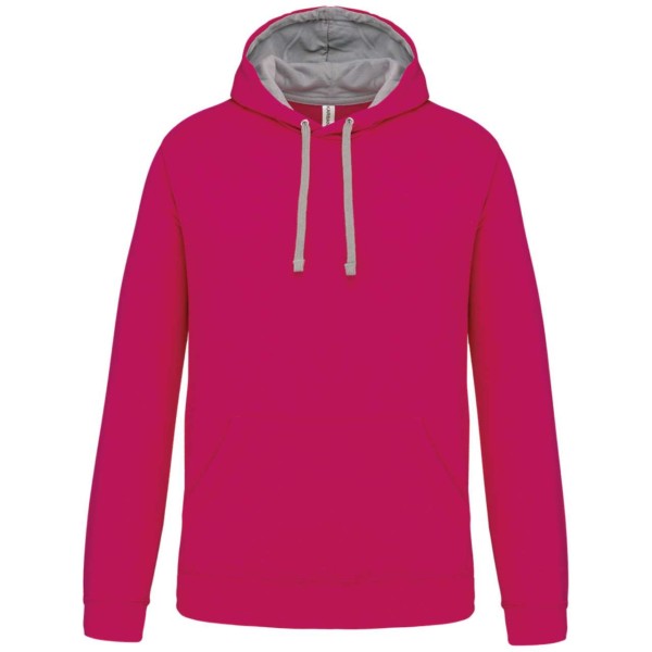 MEN'S CONTRAST HOODED SWEATSHIRT Rózsaszín 