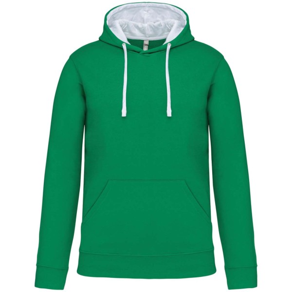 MEN'S CONTRAST HOODED SWEATSHIRT Zöld 