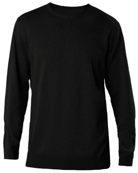 MEN'S CREW NECK JUMPER Fekete 
