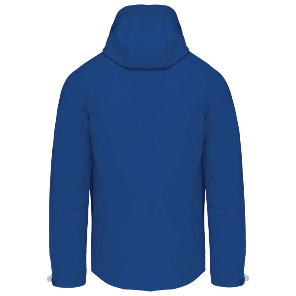 MEN'S DETACHABLE HOODED SOFTSHELL JACKET Kék 