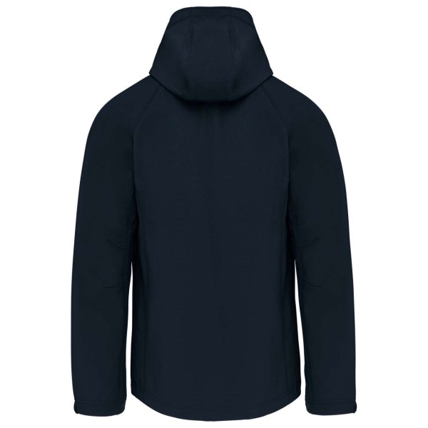 MEN'S DETACHABLE HOODED SOFTSHELL JACKET Kék 