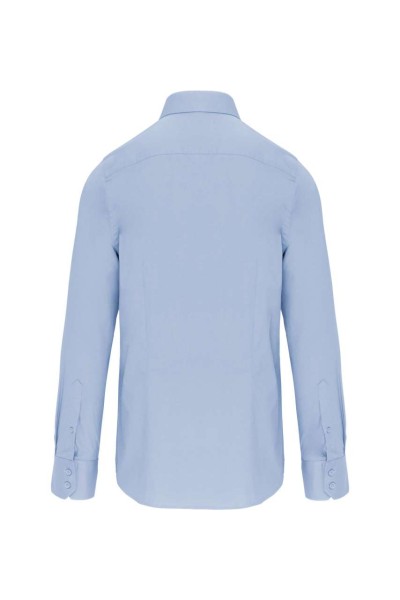 MEN'S FITTED LONG-SLEEVED NON-IRON SHIRT Kék 
