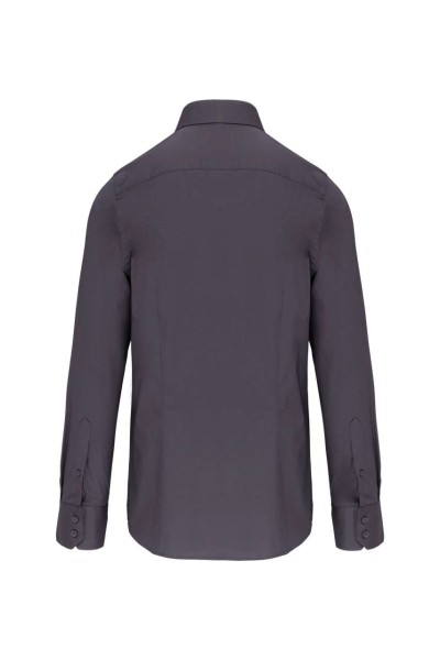 MEN'S FITTED LONG-SLEEVED NON-IRON SHIRT Szürke 