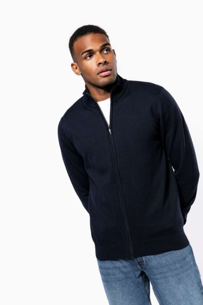 MEN'S FULL ZIP CARDIGAN Szürke 