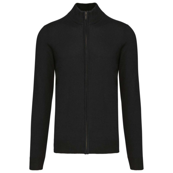 MEN'S FULL ZIP CARDIGAN Fekete 