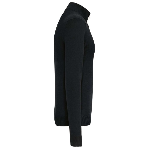 MEN'S FULL ZIP CARDIGAN Fekete 