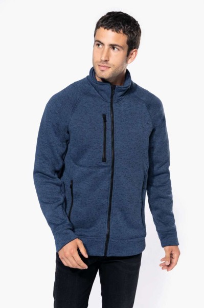 MEN'S FULL ZIP HEATHER JACKET Zöld 