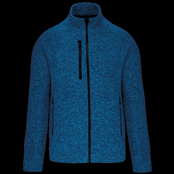 MEN'S FULL ZIP HEATHER JACKET Kék 