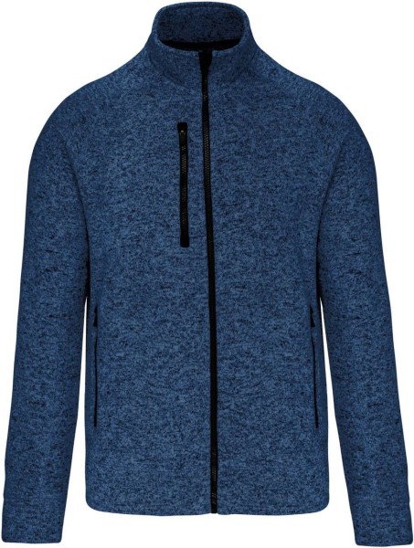 MEN'S FULL ZIP HEATHER JACKET Kék 