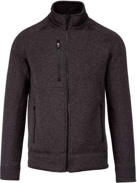 MEN'S FULL ZIP HEATHER JACKET Szürke 