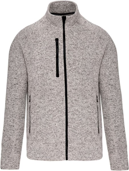 MEN'S FULL ZIP HEATHER JACKET Szürke 